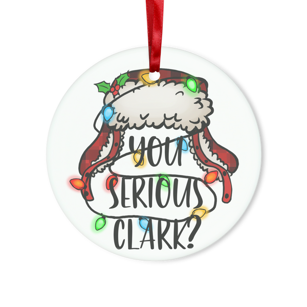 You Serious Clack? Glass Hanging Ornament