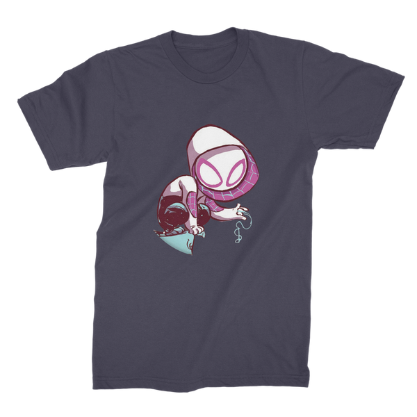 Spider Gwen Skottie  Young Premium Jersey Men's T-Shirt