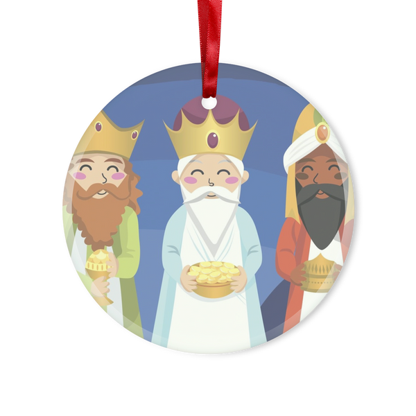 Los Reyes Magos Glass Hanging Ornament