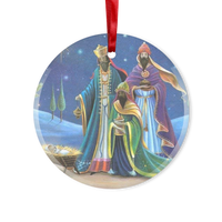 Los Magos Glass Hanging Ornament