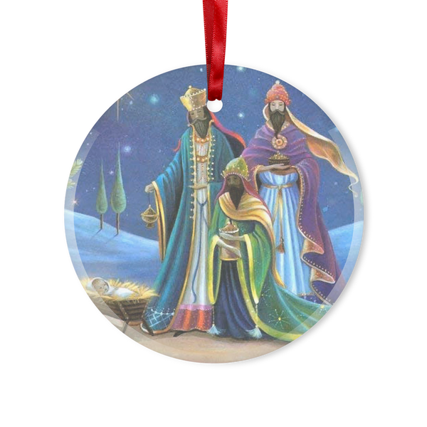 Los Magos Glass Hanging Ornament