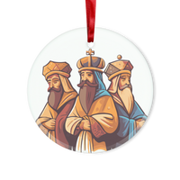 Los Tres Reyes Glass Hanging Ornament