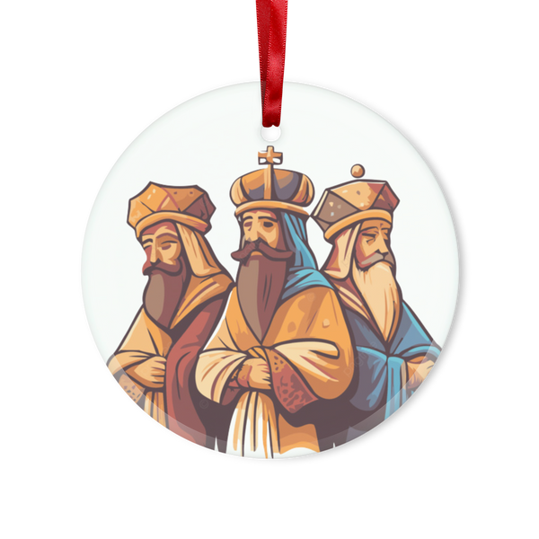 Los Tres Reyes Glass Hanging Ornament