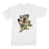 White Ranger and TigerZord Premium Jersey Adult T-Shirt