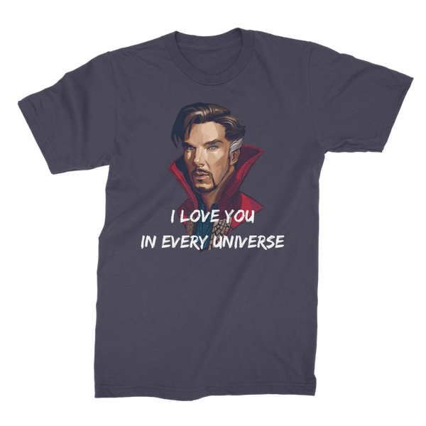 Dr. Strange "I Love You In Every Universe" Premium Jersey Men's T-Shirt