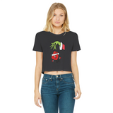 Una Navidad Sin Ti Classic Women's Cropped Raw Edge T-Shirt