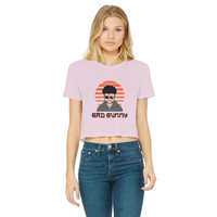 Bad Bunny, Yonaguni Light Sunset Classic Women's Cropped Raw Edge T-Shirt