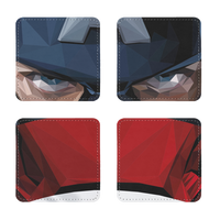 Captain America Sublimation Coasters Pack of Four