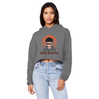 Bad Bunny, Yonaguni Light Sunset Unisex Cropped Raw Edge Boyfriend Hoodie