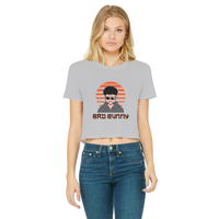 Bad Bunny, Yonaguni Light Sunset Classic Women's Cropped Raw Edge T-Shirt