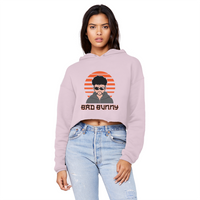 Bad Bunny, Yonaguni Light Sunset Unisex Cropped Raw Edge Boyfriend Hoodie