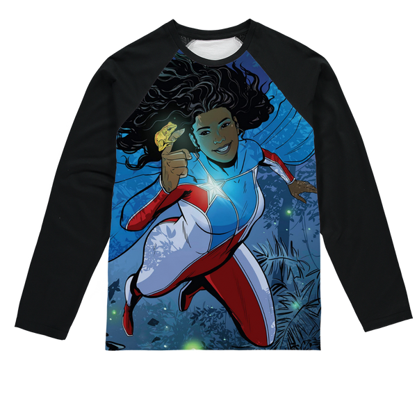 La Borinqueña Sublimation Baseball Long Sleeve T-Shirt