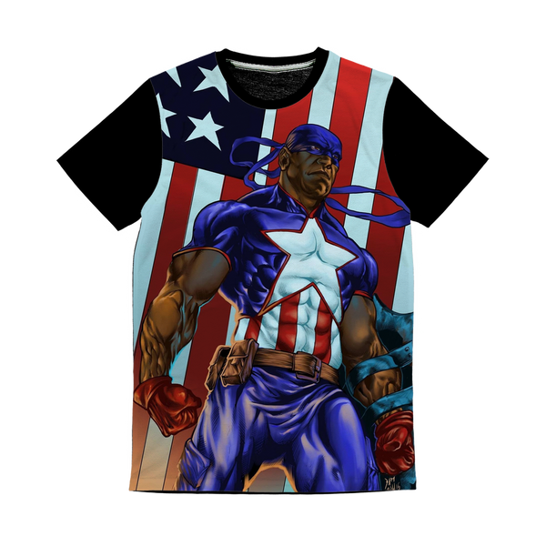 Captain America Isaiah Bradley Classic Sublimation Panel T-Shirt