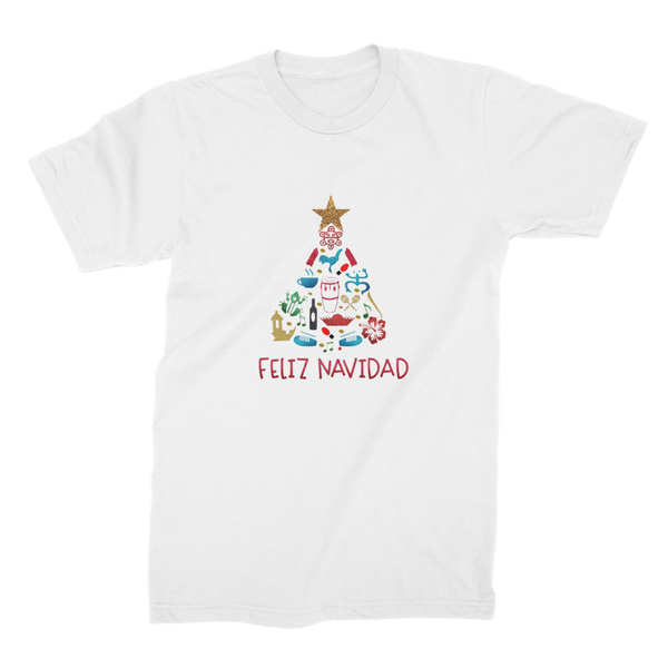 Feliz Navidad Premium Jersey Adult T-Shirt