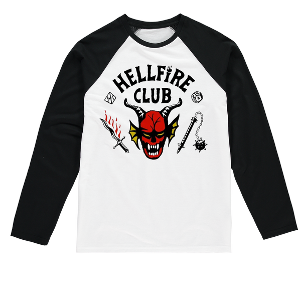 Hellfire Club Sublimation Baseball Long Sleeve T-Shirt