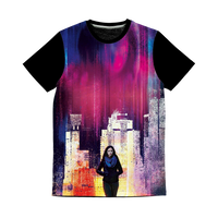 Jessica Jones Classic Sublimation Panel T-Shirt