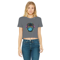 DJ JoJo Classic Women's Cropped Raw Edge T-Shirt