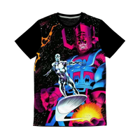 Galactus  Silver Surfer Classic Sublimation Panel T-Shirt