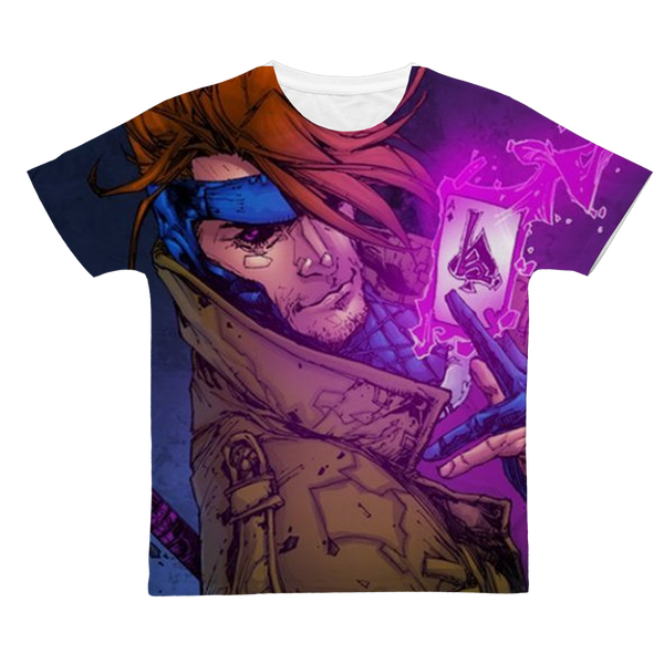 Gambit X-Men Classic Sublimation Adult T-Shirt