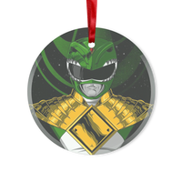 Green Ranger Glass Hanging Ornament