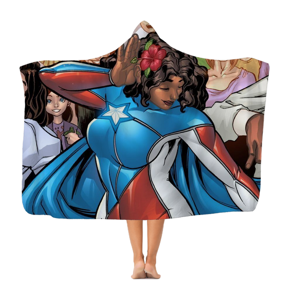 La Borinqueña Classic Adult Hooded Blanket