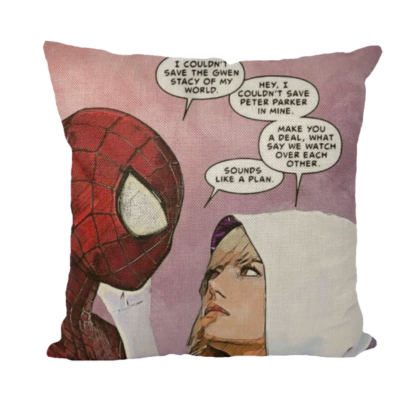 Spider-Man & Spider Gwen Throw Pillows