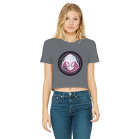 Spider Gwen Classic Women's Cropped Raw Edge T-Shirt