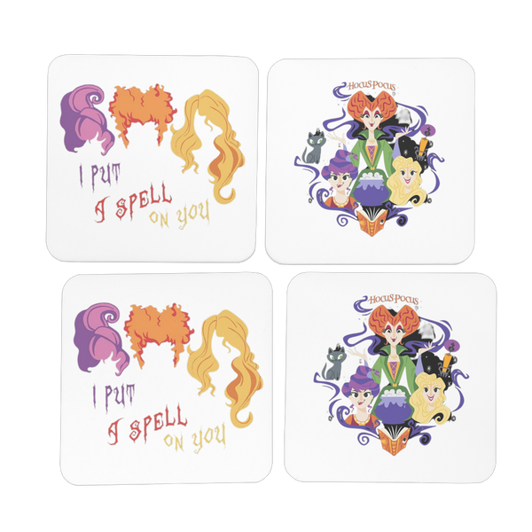 I Put a Spell on You Hardboard Coaster Set of 4