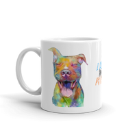 I love My Pit Bull White glossy mug