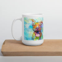 This Is Love "Pit Bull" White glossy mug