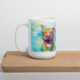 This Is Love "Pit Bull" White glossy mug