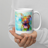 This Is Love "Pit Bull" White glossy mug