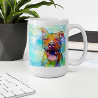 This Is Love "Pit Bull" White glossy mug